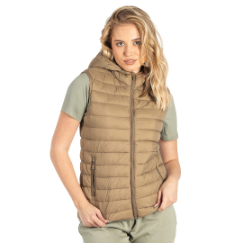 Liberty hood vest W svetlo braon  1